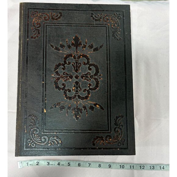 Vintage Style Decorative Faux Book Hidden Storage Box With Velvet Lining Keys - Picture 9 of 9